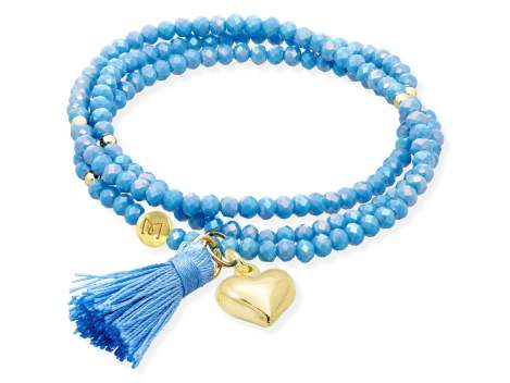 Bracelet ZEN AQUA with heart charm