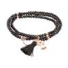 Pulsera ZEN NEGRA con Virgen Pilar