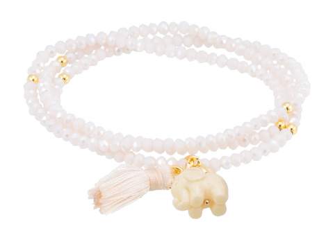 Bracelet ZEN NUDE mit Elefant