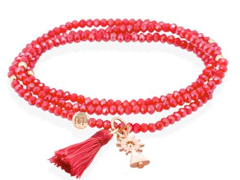 Bracelet ZEN CORAL mit Virgen Pilar