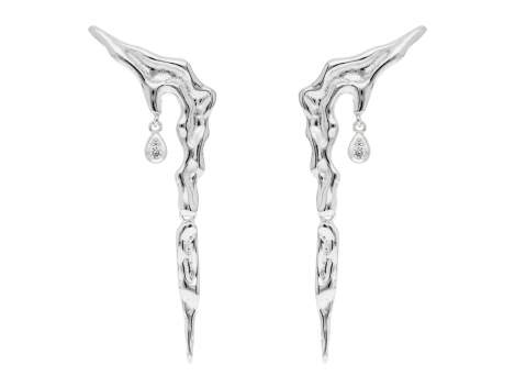 Climber Earring Vernissage maxi  in silver