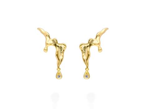 Climber Earring Vernissage mini  in golden silver