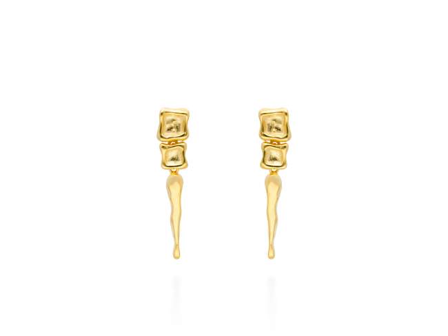 Earrings Vernissage mini  in golden silver de Marina Garcia Joyas en plata Earrings in 18kt yellow gold plated 925 sterling silver. (size: 3,6 cm.)