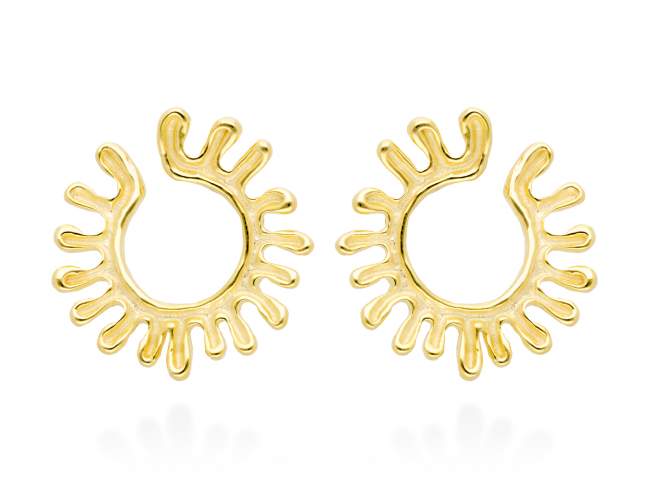 Earrings Monet  in golden silver de Marina Garcia Joyas en plata Earrings in 18kt yellow gold plated 925 sterling silver. (external diameter: 3 cm.)