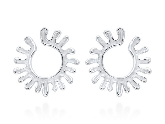 Earrings Monet  in silver de Marina Garcia Joyas en plata Earrings in rhodium plated 925 sterling silver. (external diameter: 3 cm.)