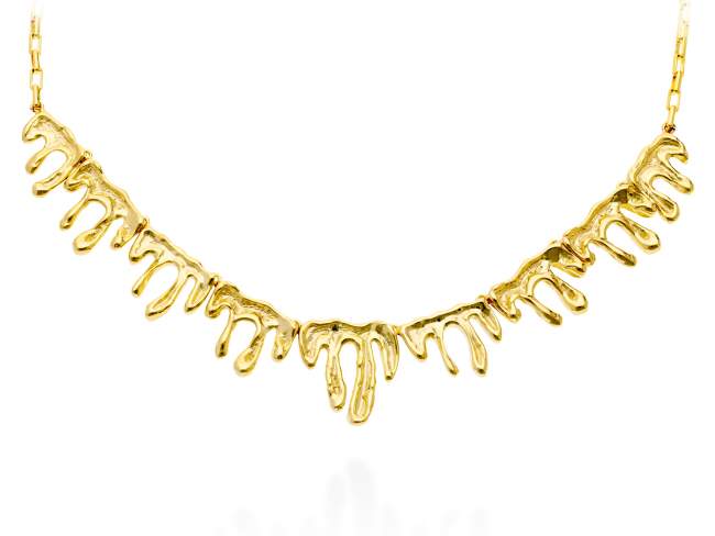 Necklace Vernissage  in golden silver de Marina Garcia Joyas en plata Necklace in 18kt yellow gold plated 925 sterling silver. (length: 38+2 cm.)