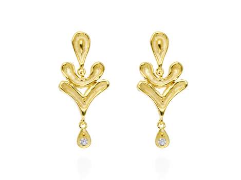 Earrings Vernissage piedras mini  in golden silver