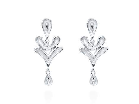 Earrings Vernissage piedras mini  in silver