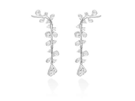 Pendientes Guipur maxi  en plata