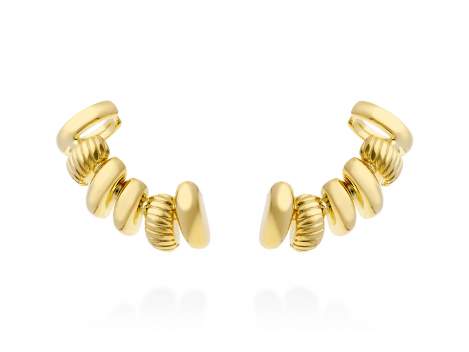 Climber Earring ECLAT  in golden silver