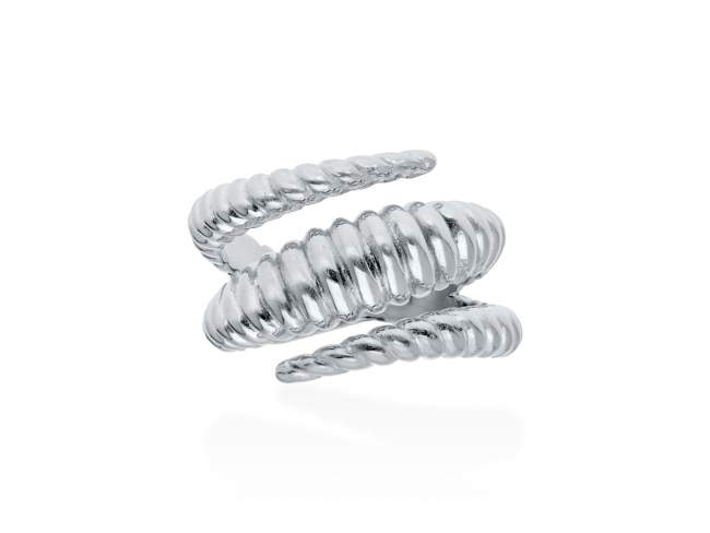 Ring Eclat triple  in silver de Marina Garcia Joyas en plata Ring in rhodium plated 925 sterling silver.  