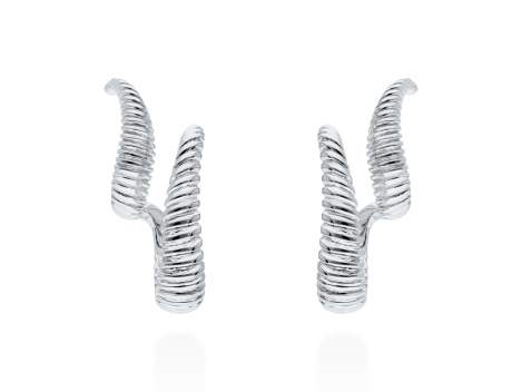 Earrings Eclat doble  in silver