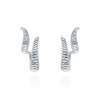 Earrings Eclat doble  in silver