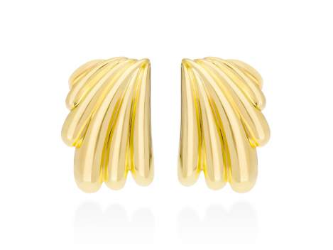 Earrings Eclat maxi  in golden silver