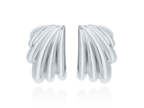 Pendientes Eclat maxi  en plata