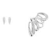 Earcuff Gloss  maxi  en plata