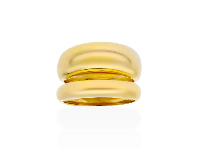 Ring Gloss  in golden silver de Marina Garcia Joyas en plata Ring in 18kt yellow gold plated 925 sterling silver.  