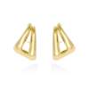 Earrings Gloss  maxi  in golden silver