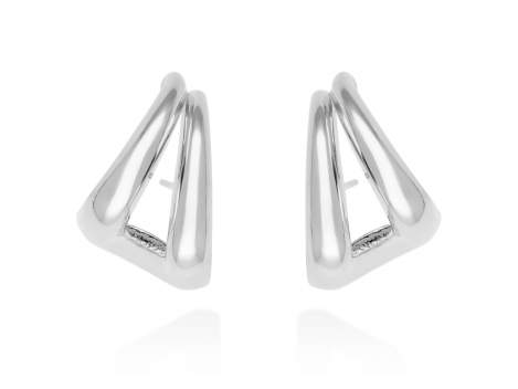 Pendientes Gloss  maxi  en plata