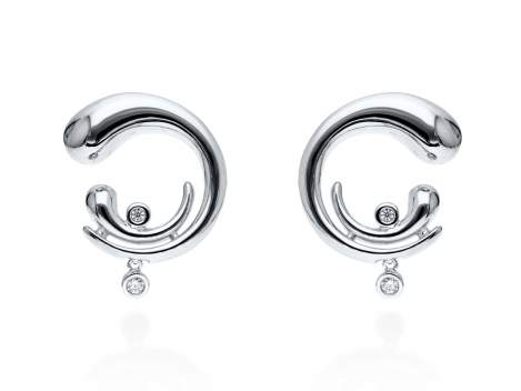 Earrings Gloss piedras  in silver