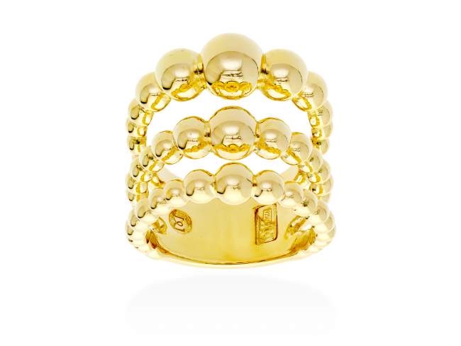 Anillo Pompe  en plata dorada de Marina Garcia Joyas en plata Anillo de plata de primera ley (925) chapada en oro amarillo de 18kt.