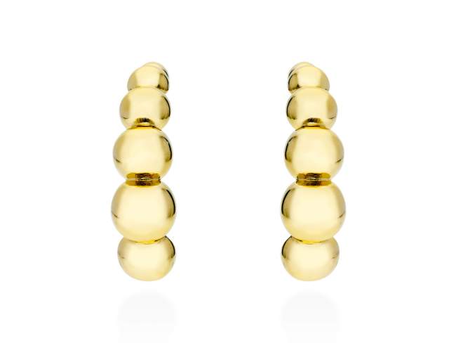 Earrings Pompe  in golden silver de Marina Garcia Joyas en plata Earrings in 18kt yellow gold plated 925 sterling silver. (size: 2,8 cm.)