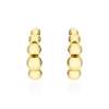 Earrings Pompe  in golden silver