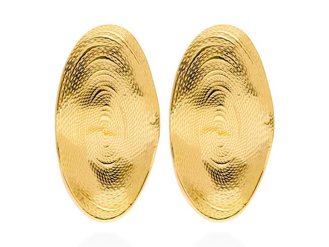 Earrings ST. TROPEZ  in golden silver de Marina Garcia Joyas en plata Earrings in 18kt yellow gold plated 925 sterling silver. (size: 4 x 2 cm.)