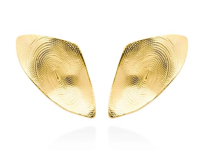 Earrings ST. TROPEZ  in golden silver de Marina Garcia Joyas en plata Earrings in 18kt yellow gold plated 925 sterling silver. (size: 4 x 2 cm.)