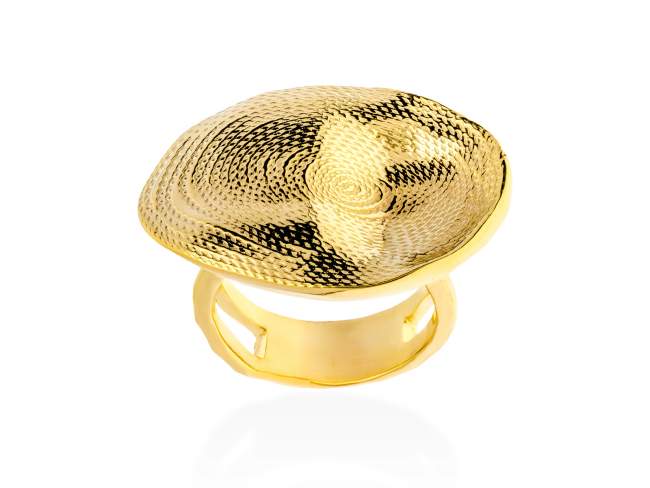 Ring ST. TROPEZ  in golden silver de Marina Garcia Joyas en plata Ring in 18kt yellow gold plated 925 sterling silver. (size: 3 x 2 cm.)