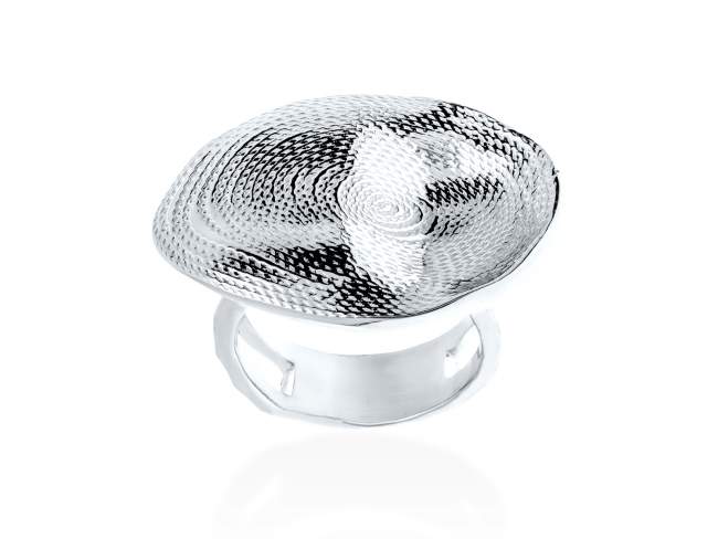 Ring ST. TROPEZ  in silver de Marina Garcia Joyas en plata Ring in rhodium plated 925 sterling silver. (size: 3 x 2 cm.)