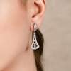 Earrings ISABELINOS White in silver