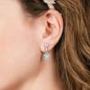 Earrings LARA Blue in silver