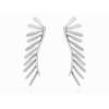 Earrings Spine maxi  in silver