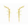 Earrings Vertebral  in golden silver