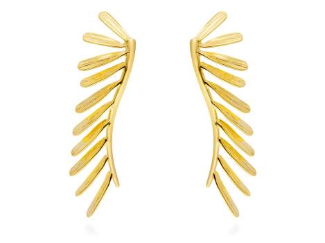 Earrings Spine maxi  in golden silver