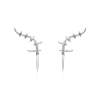 Earrings Vertebral mini  in silver