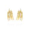 Earrings Line piedras  in golden silver