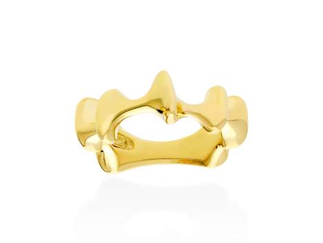 Ring Vertebral  in golden silver