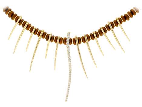 Necklace Vertebral  in golden silver