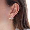 Pendientes para novia EAR JACKET en plata