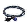 Pulsera ZEN Azul en plata Dorada