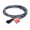 Pulsera ZEN Azul en plata Dorada