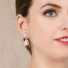 Earrings MARIAN White in silver