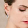 Pendientes para novias antic en plata