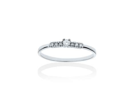 Ring   in 18kt white Gold and diamonds