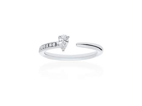 Ring   in 18kt white Gold and diamonds