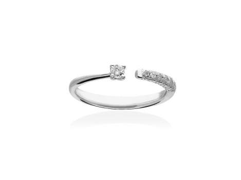 Ring   in 18kt white Gold and diamonds