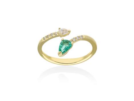 Ring   in 18kt yellow Gold and diamonds