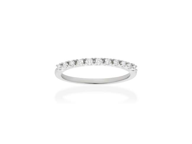 Ring   in 18kt white Gold and diamonds de Marina Garcia Joyas en plata Ring in rodhium plated 18kt white gold with 11 diamonds carat total weight 0.16 (Color: Top Wesselton (G) Clarity: SI).